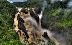 With a mighty roar (Barron River Falls, Queensland,