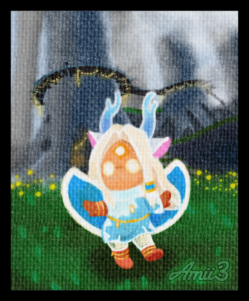 I Drew This Back When I Got The Chibi Mask For The First Time, I Love How The Background Turned Out :)
