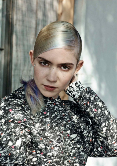 grimes-claireboucher:Grimes by Max Farago for Pop Magazine A.W 2014 3