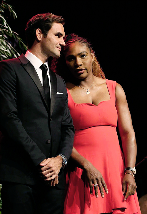 Roger Federer & Serena Williams attend the Mastercup Hopman Cup NYE Gala. 31/12