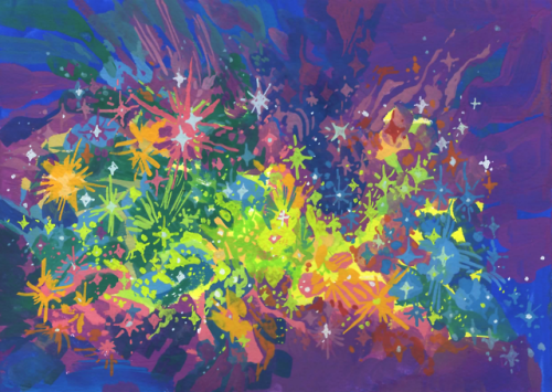 celestial mess(poster paints)insta   patreon   ko-fi 