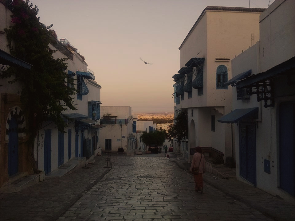 5835km: Sunrise in  Sidi Bou Said, Tunisia. Photo taken by Edis Bezdrob. 