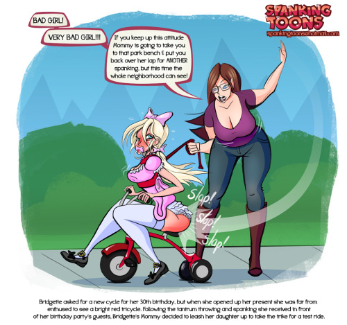 spankingtoons: Tricycle - ‘Bridgette’s Birthday’ by Shadows of the Heart Part 1 of a 7 part commiss