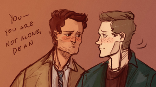 Porn Pics sketchydean:  cas just wants to remind dean