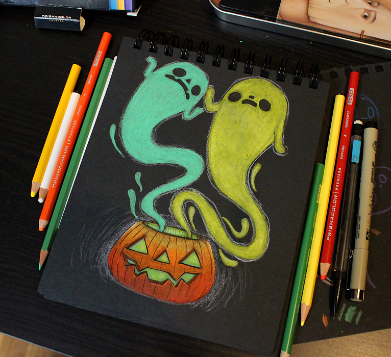 loveandasandwich:   Wanted to participate in Drawlloween as much as possible again