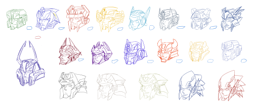 Okay, so you guys REALLY liked the colored Prowl and Jazz head designs I made so I’m reposting the m