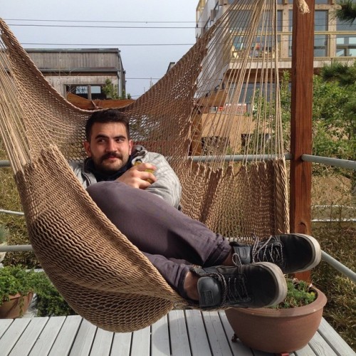 Hammock Chair Pup! @gsmoura2 (at Fire Island Pines, New York)