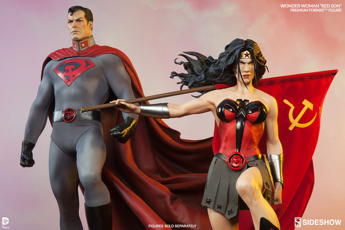 hellyeahsupermanandwonderwoman:  Red Son Superman and Wonder Woman Premium Format