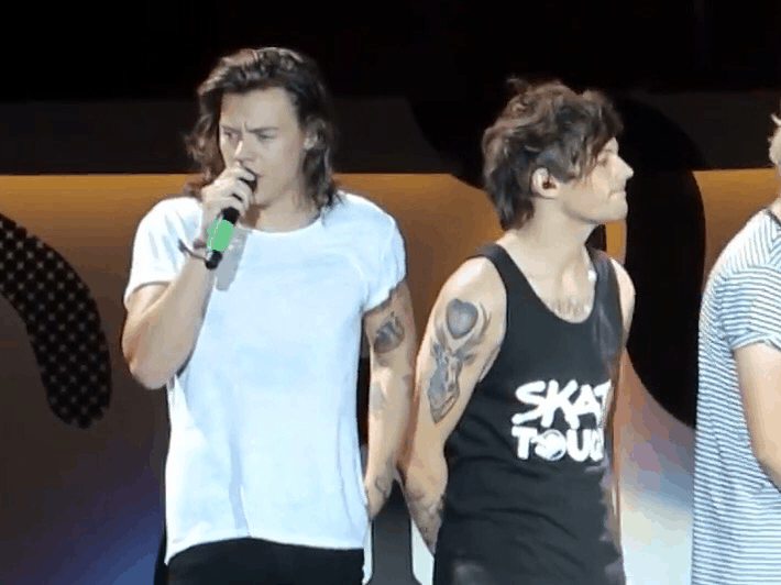 Harry and Louis during WMYB - 7.26.15