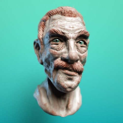 The fun starts. Sculpted from scratch in Zbrush. No reference used, which I should. Rendered in C4d/