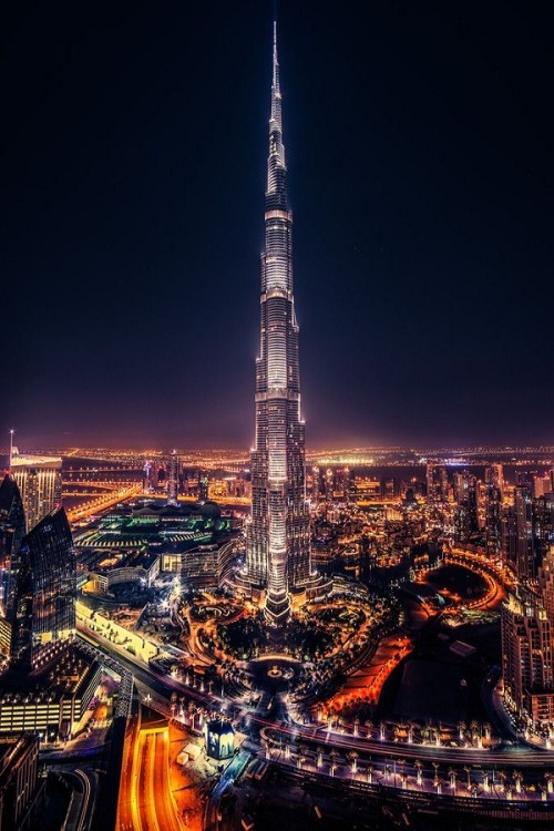 Panorama of the burj dubai 