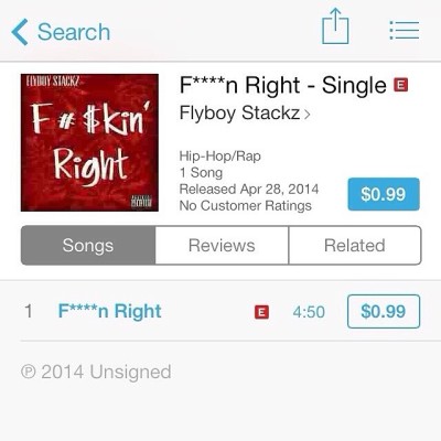 Support good music…big S/O to @trillg4ever (Flyboy Stackz)…download & support!! #salute