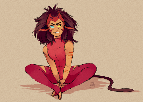 tamyarts:Here’s Catra as an apology for being gone for so long