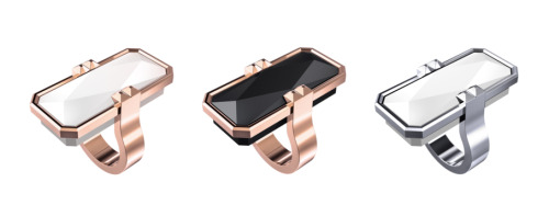 Combining equal parts fine design and technological innovation, this collection of original rings, b