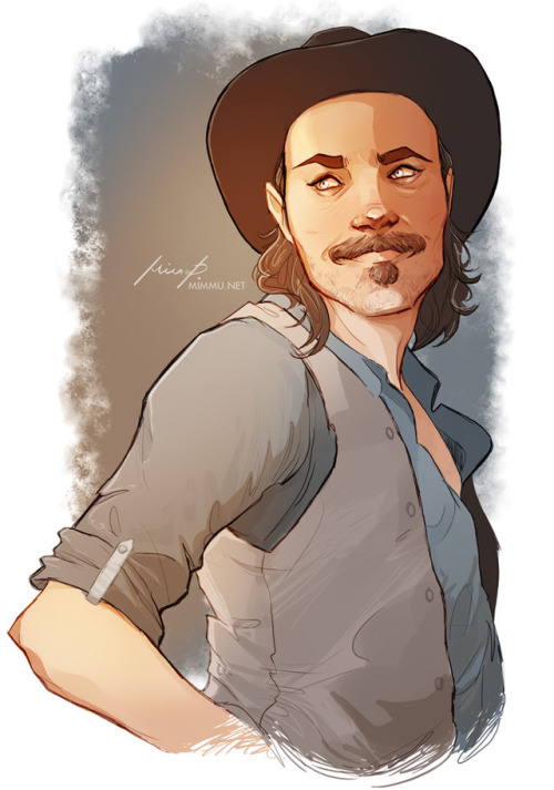 Doc from Wynonna Earp. Perfect man with the perfect moustache. ♥My shop at RedbubbleMy shop a