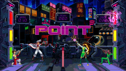 retronator:  Gunsport is … Cyberpunk volleyball with guns? Future millennium sporting action?I always had an affinity for sci-fi sports (Speedball, OMF), but this is unlike anything, except, I guess, physics based volleyball games and Windjammers.The