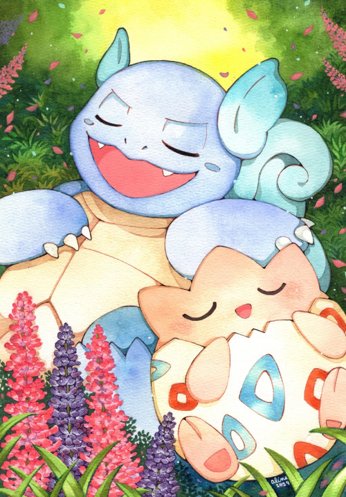 Pokemon Watercolor Paintingsmade ByAlina Thanomsri