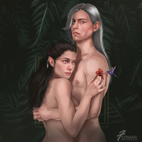 feonaro: There is nothing here but love I decided to draw Aredhel and Celegorm. The mass of stories 