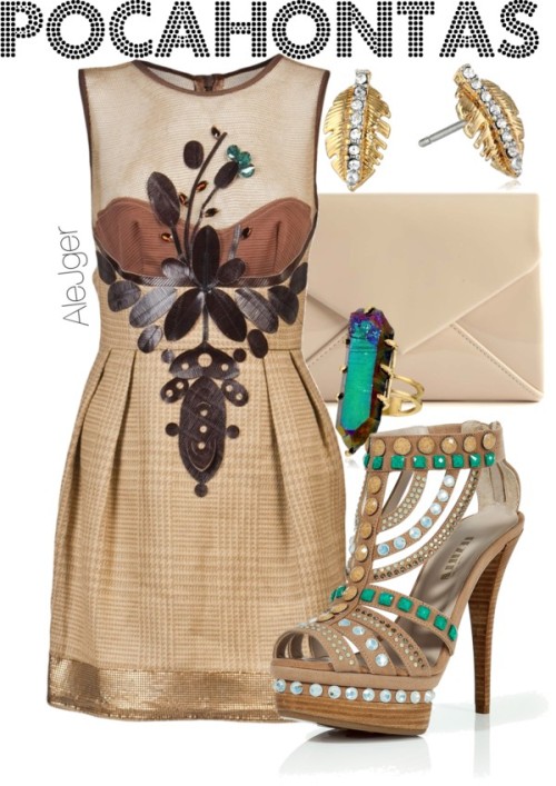 Pocahontas homecoming by alitadepollo featuring a floral dress