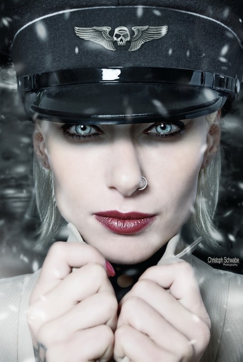thewickedlycool:  Source:Sexy Inked Girlsthewickedlycool  We got skulls on our caps, are we the baddies?