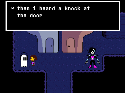 toetappinsilence: thebattlefrontier: remember when napstablook ignored the fucking apocalypse  