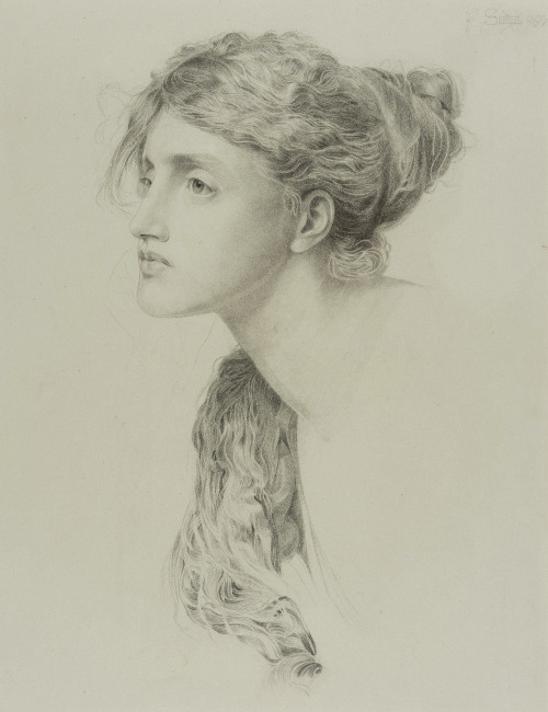 mysteriousartcentury:Drawings by Anthony Frederick Augustus Sandys (1829-1904).