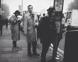 chrisstokesphotography:  Breakfast at the Bus Stop London, 2014  Snapped this guy sipping a Smirnoff Ice before his commute to the office this morning