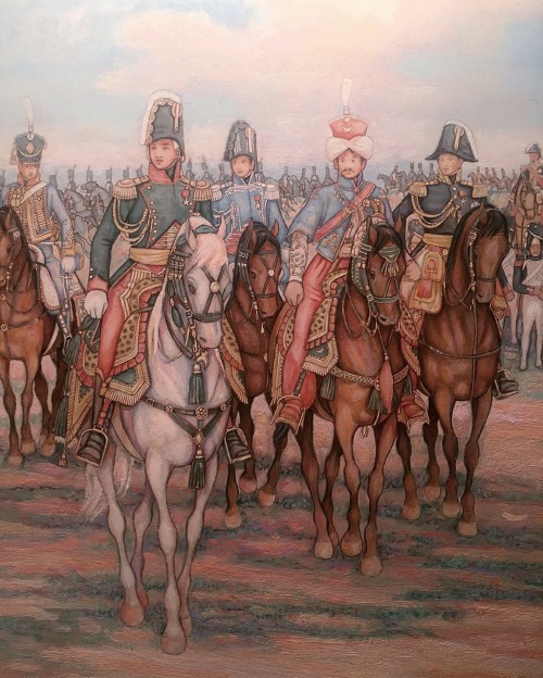 vivianrashotte:My dad only paints Napoleonic scenes. I asked him if that was Napoleon in this painti