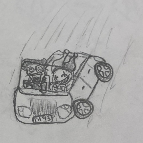 Spamton And Jevil Drive In A Car (theyre Gonna Crash)