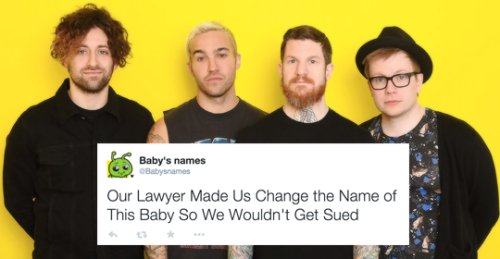 releasethedoves:fall out boy + babysnames  (insp)