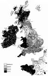 Place name origins of Great Britain, Ireland and Northwest France.