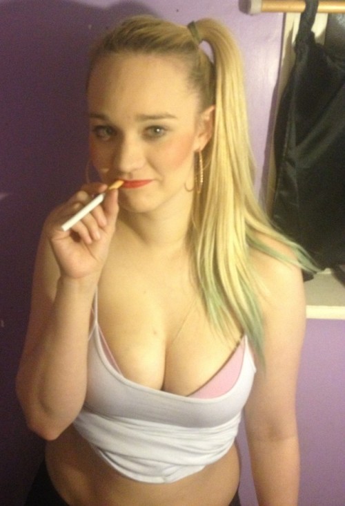 #chav #smoking #slut