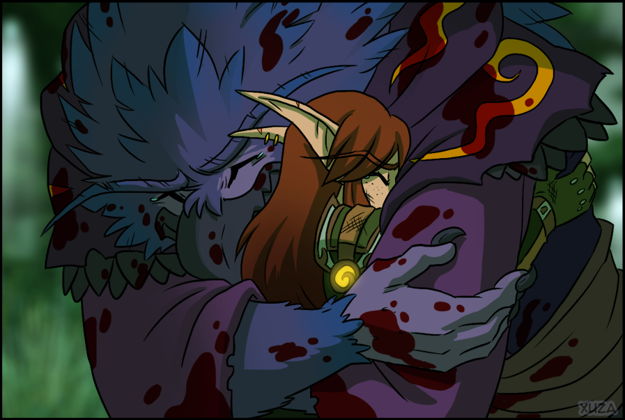 xuza:  Something of a continuation of this comic…! After he lost his amulet, Vronaak