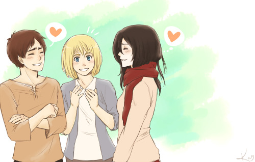 I just want happy snk trio