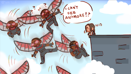 iokilauf:Bucky’s award-winning plan. (Insp. by when Seb said he would fog Anthony’s falcon goggles.)