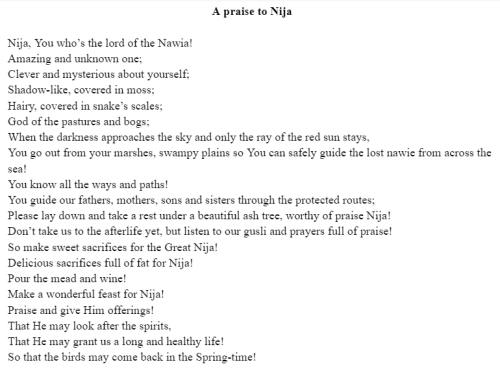 A Hymn Of Praise For Nija