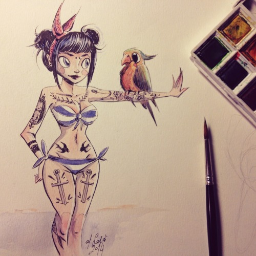 martina-naldi:  Watercolor warm up! 