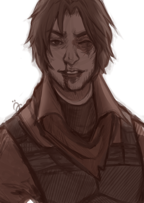 toodeepinthefandom:  practicing drawin’ mccrees (my style is changing constantly and its freaking me out) 