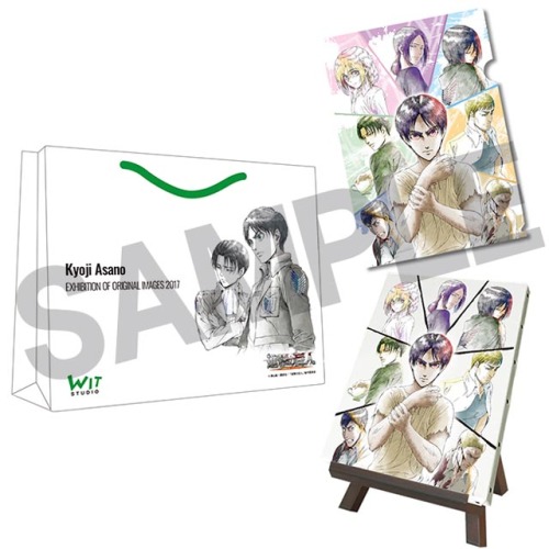 snkmerchandise:   News: 2017 Asano Kyoji Exhibition Merchandise Original Release Date: September 16th to 24th, 2017 (Asano Kyoji Exhibition); Later date TBD (On WIT Studio Website)Retail Price: Various (See Below) WIT Studio has announced the upcoming