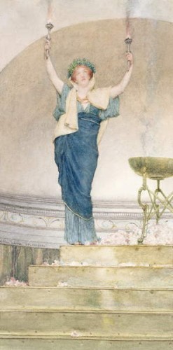 Lawrence Alma Tadema - A Priestess of Hymen