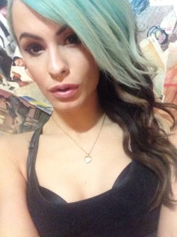 prettygirlcock:  Awh my teal hair was fun