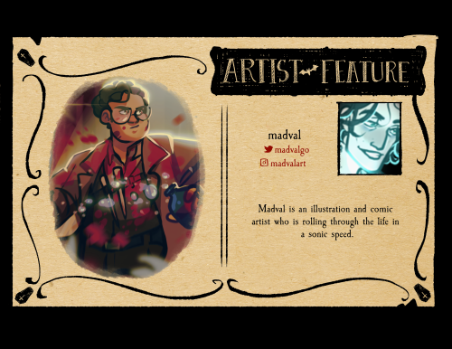 ️Creator Spotlight! ️Today our featured artist is madval! Follow her on Twitter and on Instagra