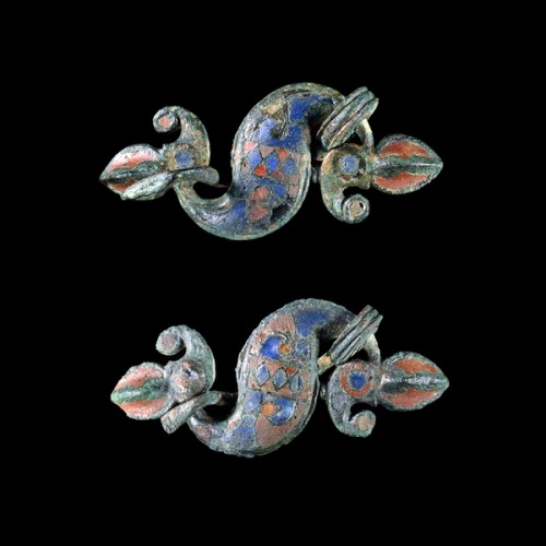 Pair of dragonesque brooches Roman Britain, 1st or 2nd century A.D.From Faversham, KentBritish Museu