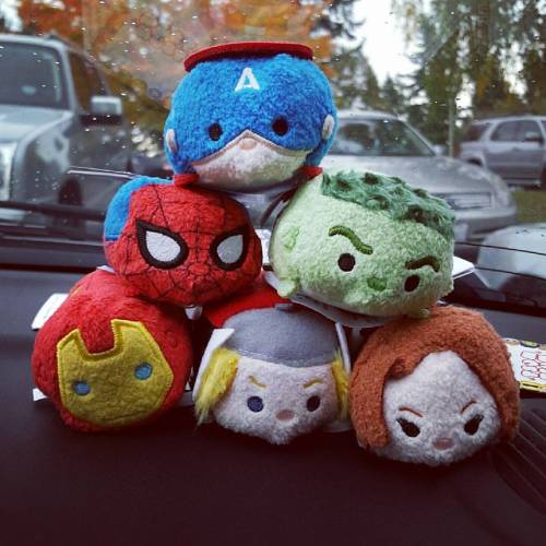 I HAVE ASSEMBLED THE AVENGERS&hellip; KIND OF. #avengers #superheroes #tsumtsumtuesday #tuesdays #di