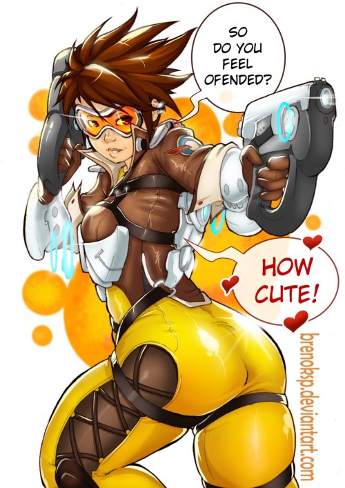 overwatch-arts:  Tracer (Overwatch) - by Breno Kspby BrenoKSP  