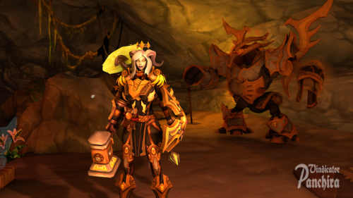 Notice @vaard Did a pic with a gold version of the Hammer of the Naaru, so as a decent blacksmith ma