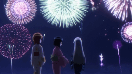 Cute Anime Girls — Summer Fireworks.