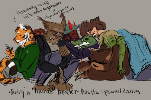 Could You Draw Carnival Lecroux All Cuddling And Taking A Nap Together?