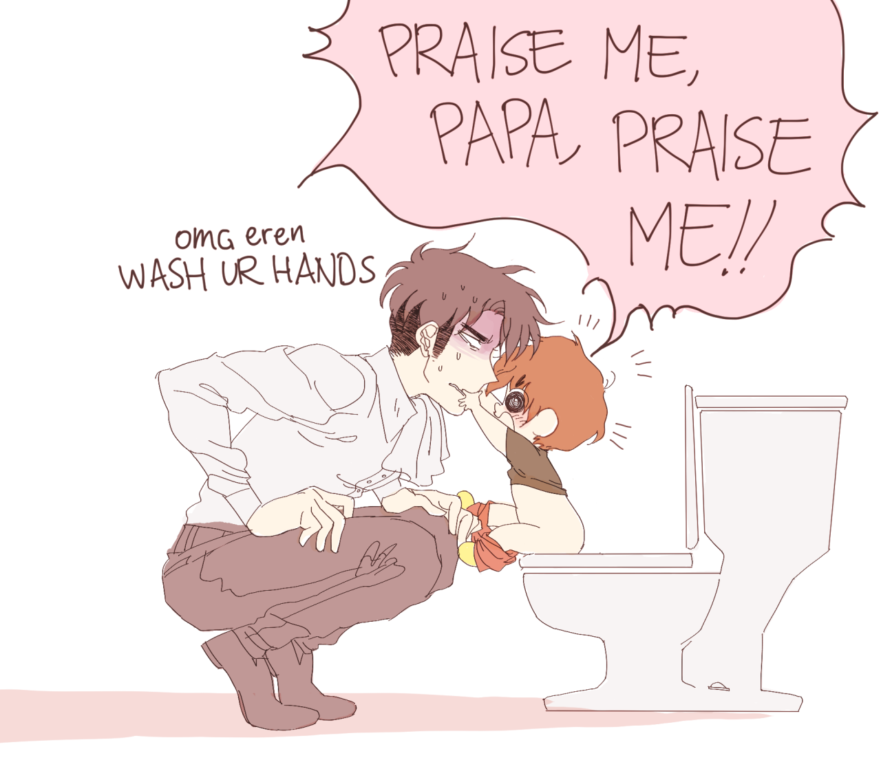 f-premaur:  potty training’s always tricky business (•᷊᷄ṏ̮•᷊᷅) …….