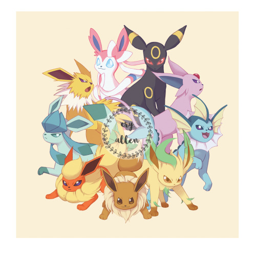 Eeveelutions~I’m supposed to be working on something else but here I am making this instead&hellip;